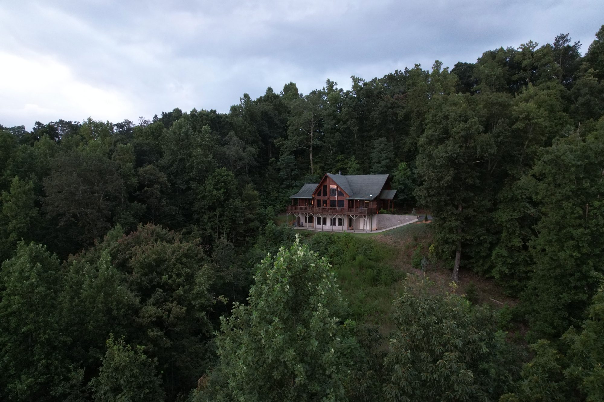 The Ridge from above — 7.5 private acres