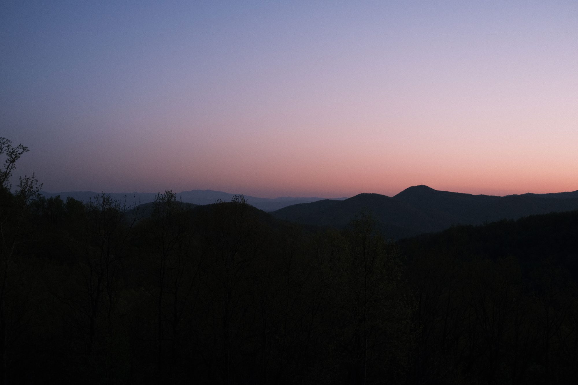 Blue hour on Yellowtop Mountain